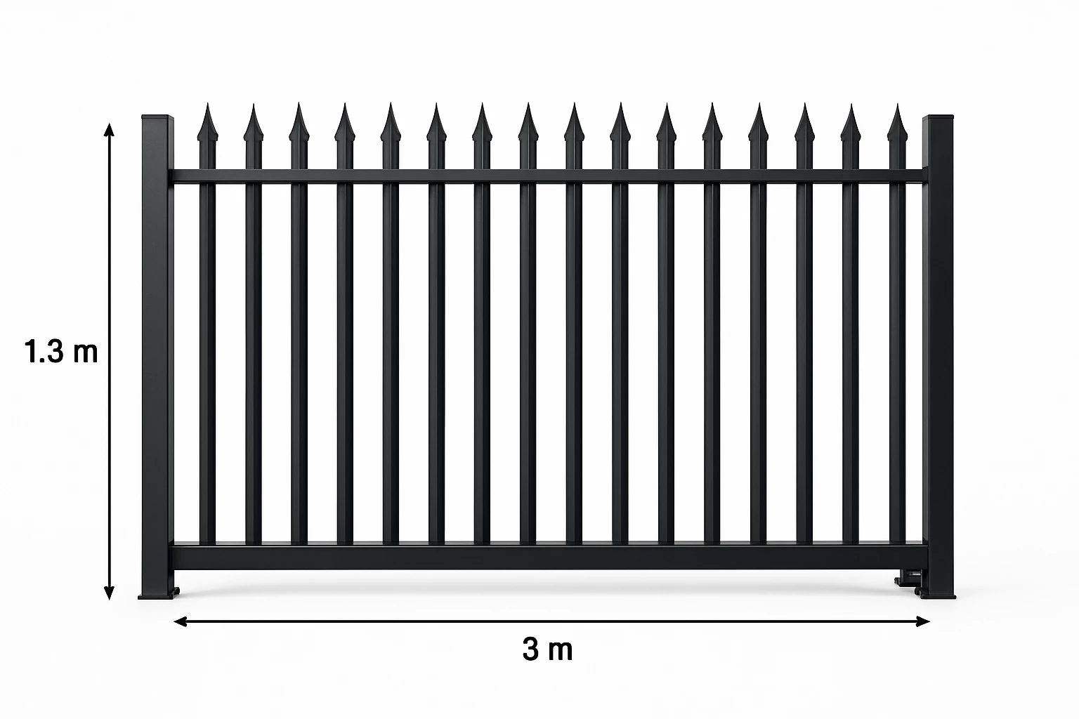 Pal Slide Gate 1.8/3m 25x2mm Econo raw